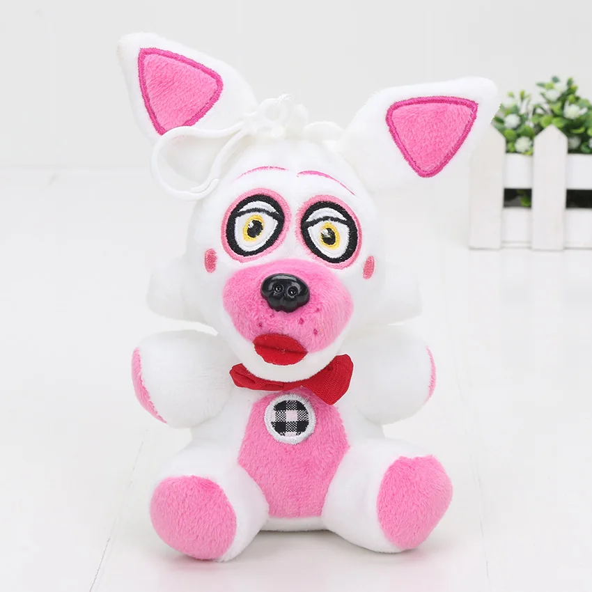 Funtime foxy 14 см FNAF Фокси Чика Бонни Золотой Фредди кошмар Фредди медведь брелок пять ночей у Фредди 4 кулон плюшевые игрушки - Цвет: Funtime foxy