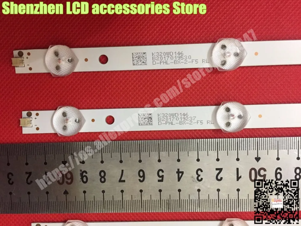 12 шт./лот для TCL LE32D59 K320WD1 ТВ подсветка лампы бар 4708-K320WD-A2213K01 1 шт. = 8LED 618 мм |