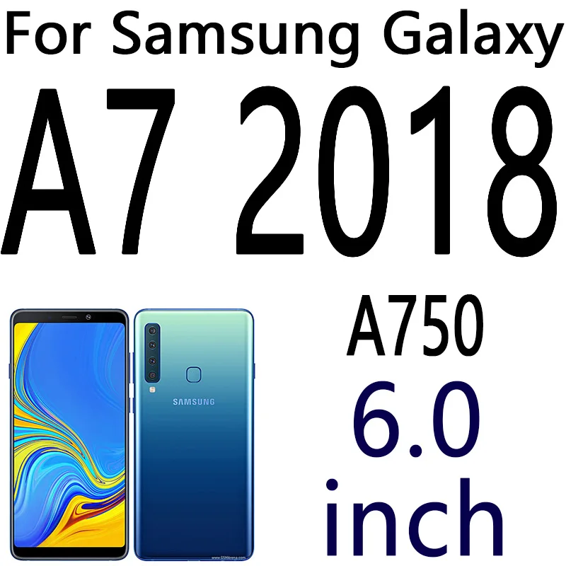 For Samsung A7 2018 Роскошный кожаный чехол для телефона с откидной крышкой для samsung Galaxy A50 A40 A30 A10 A6S A8S A8 A7 A6 A5 плюс подставка для картs чехол - Цвет: For Samsung A7 2018