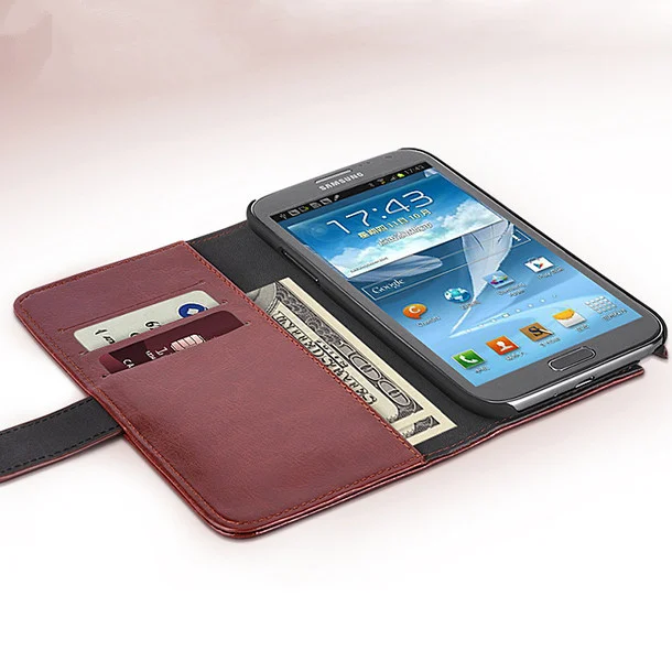 Для Samsung Galaxy NOTE 2 чехол N7100 кошелек слот для карт Стент чехлы кожа узор флип