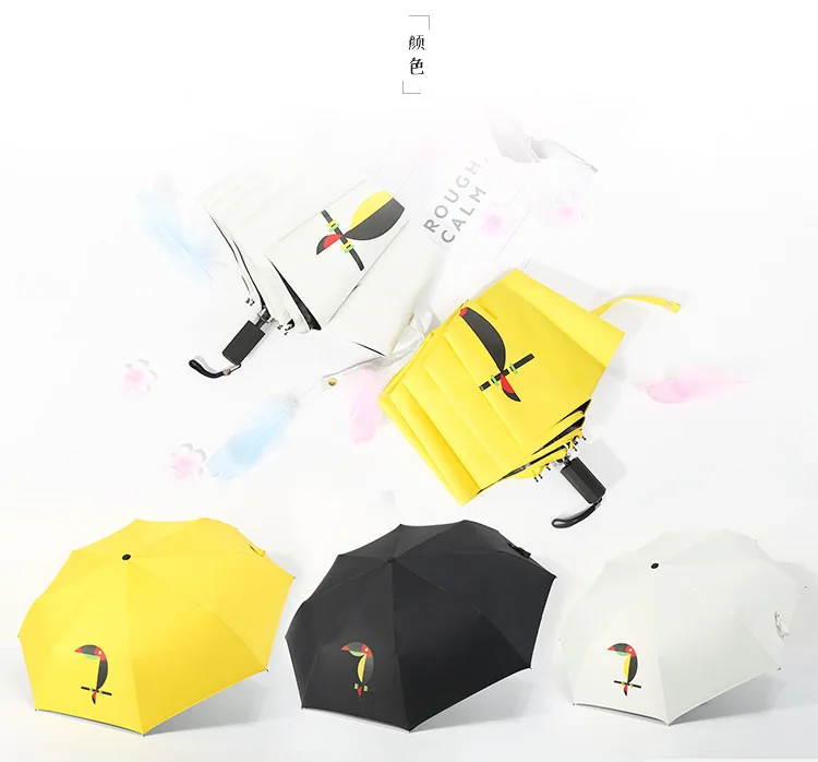 Милый солнцезащитный Карманный Зонт для женщин и детей зонт от солнца с защитой