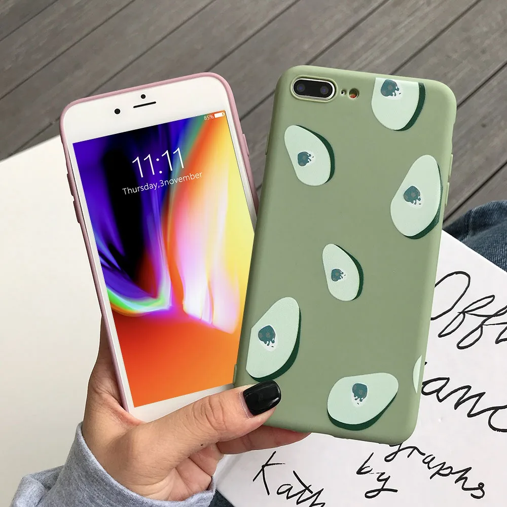 KISSCASE Ultra Slim Silicone Case For iPhone 7 XS Max Xr 8 6S 6 Plus Fruit TPU Soft XR MAX X 5 5S SE Fundas |