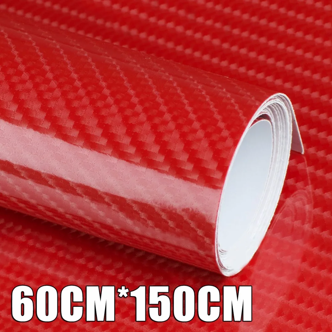 Аксессуары для стайлинга автомобилей 1 шт. DIY 7D виниловая пленка из углеродного волокна без пузырьков, наклейки на воздух 60 см* 150 см