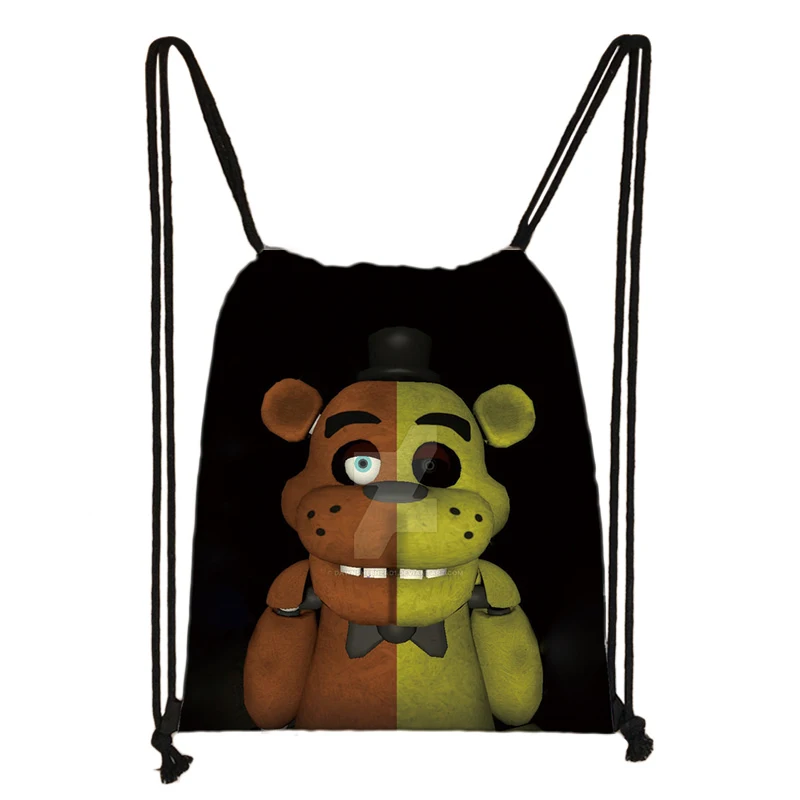 008 Five Nights At Freddy's Freddy Chica FNAF 3D Cartoon Kids Drawstring Backpack Shopping School Traveling Party Bags Gift - Цвет: 008