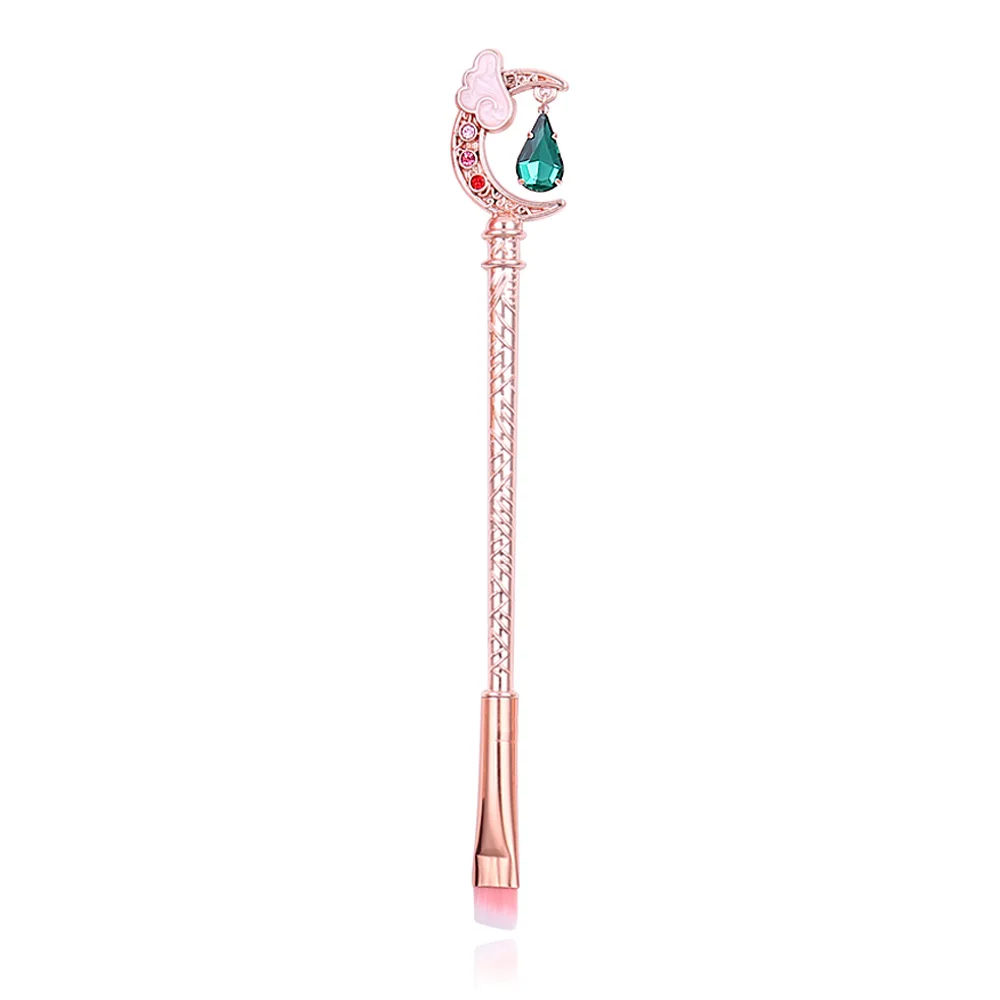 Beauty Cardcaptor дизайн Sakura мягкая чистка портативные косметические инструменты пудра Румяна Основа с кисточка с кристаллами Макияж лица