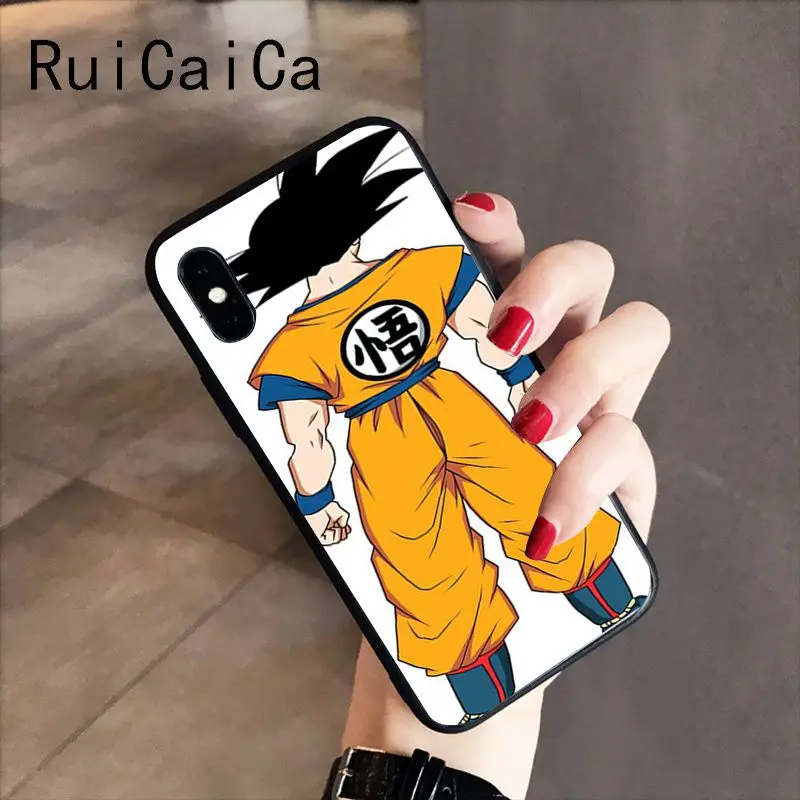 Чехол RuiCaiCa Dragon Ball goku DragonBall с узором мягкий чехол для телефона из ТПУ iPhone 8 7 6 6S 6Plus X