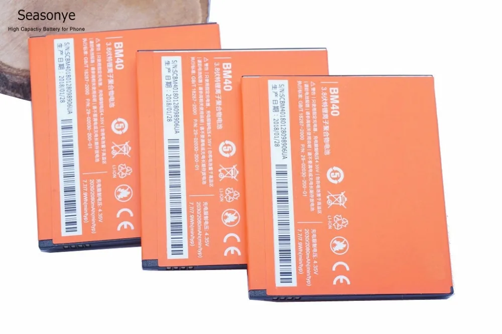Seasonye 3 шт. X BM 40/BM40 мобильный телефон замена Батарея для Xiaomi 2A Mi2A Hongmi Red Rice 2 1 s Redmi 2030