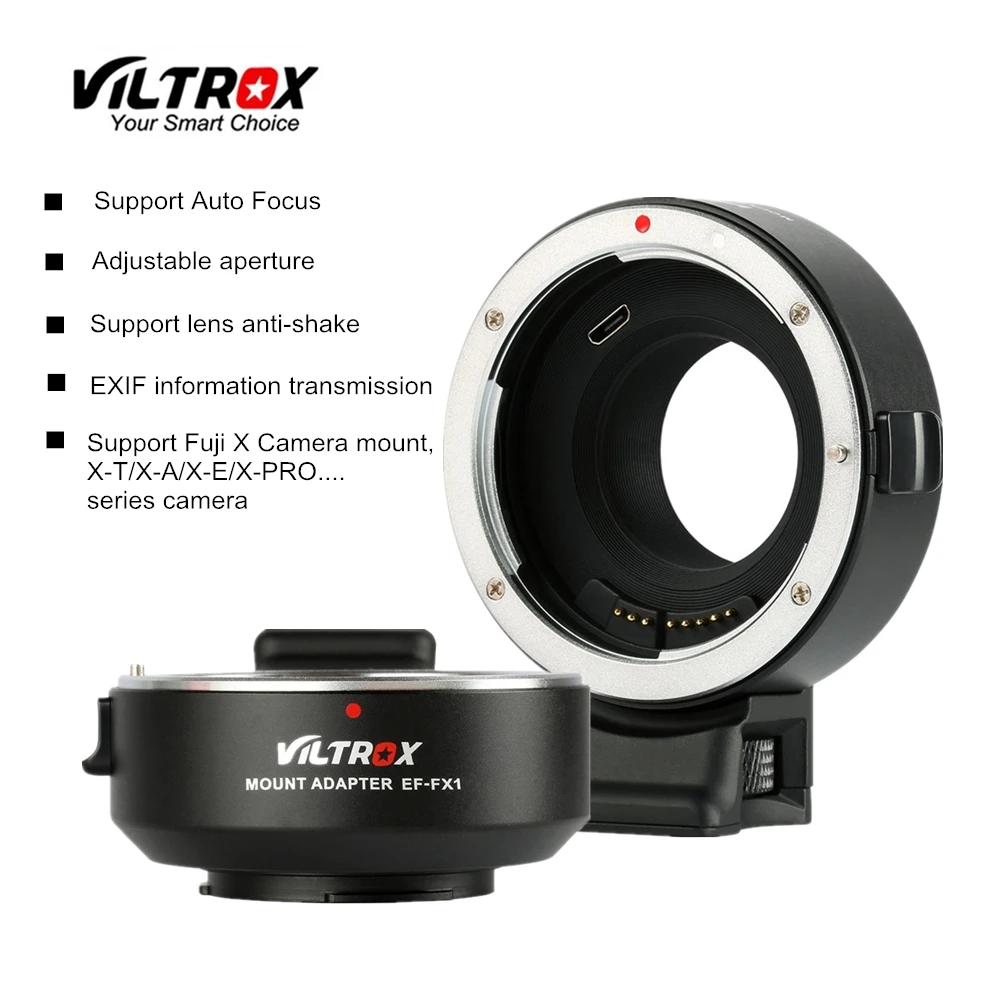 VILTROX EF-FX1 автофокусом для объектива с креплением для объектива USM Canon EF/EF-S Крепление объектива к Fuji Камера X-T1 X-T2 X-T10 X-T20 x-A3 X-A5 X-A10 X-PRO2