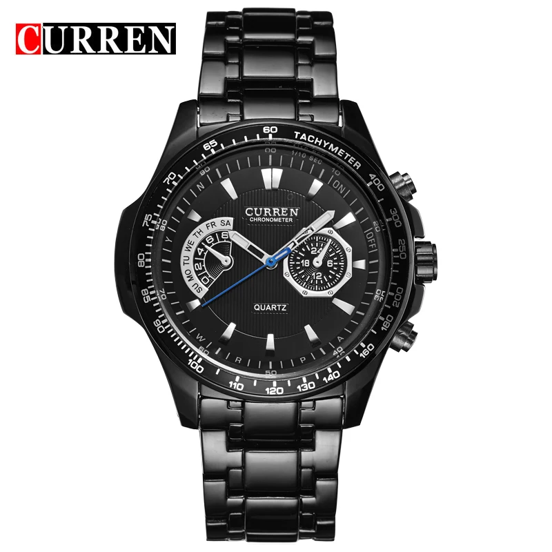 

Top Brand CURREN Creative Watches Men's Quartz Clock Casual Business Full Steel Band Wristwatches Dropship relogio masculino