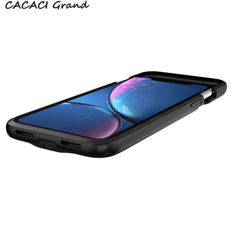 Зарядное устройство чехол для iPhone 6 s 6 s 8 с магнитной подставкой беспроводной PowerBank внешний резервный зарядный чехол для iPhone 7 etui