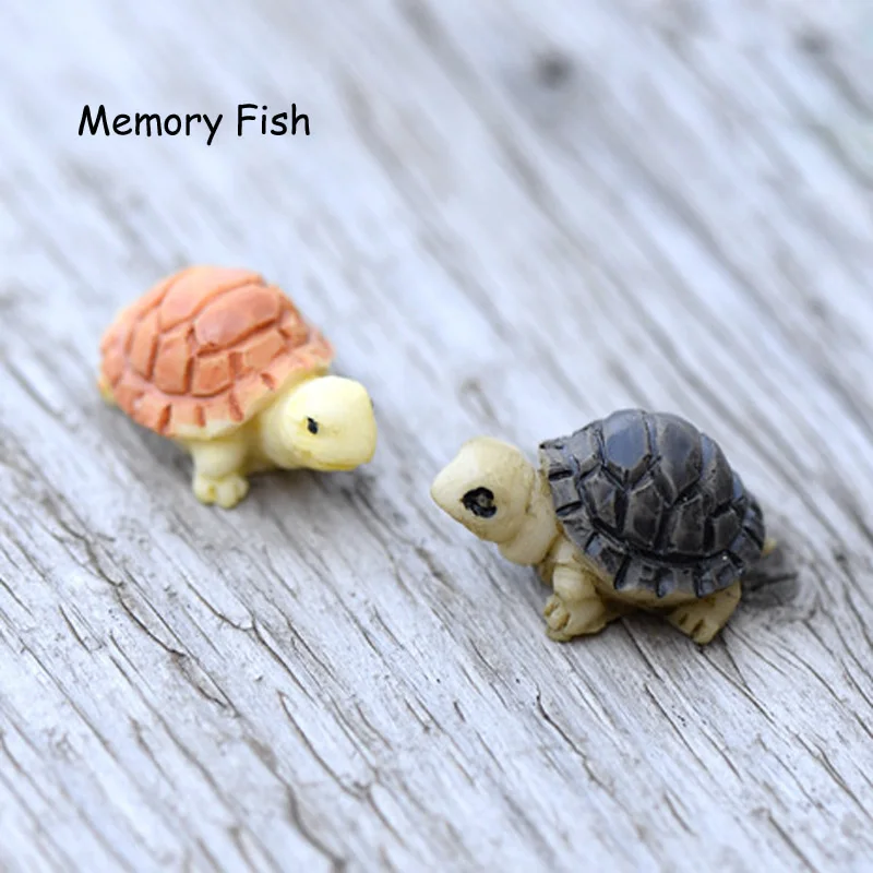 10 шт./компл./2 см полимерная морская модель черепахи микро Фея садовая фигурка