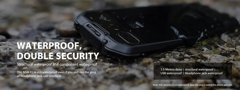 AGM X2 IP68 прочный водонепроницаемый телефон Android 7,1 5," FHD 6 ГБ ОЗУ 64 Гб ПЗУ MSM8976SG Восьмиядерный двойной камеры 12 МП 6000 мАч