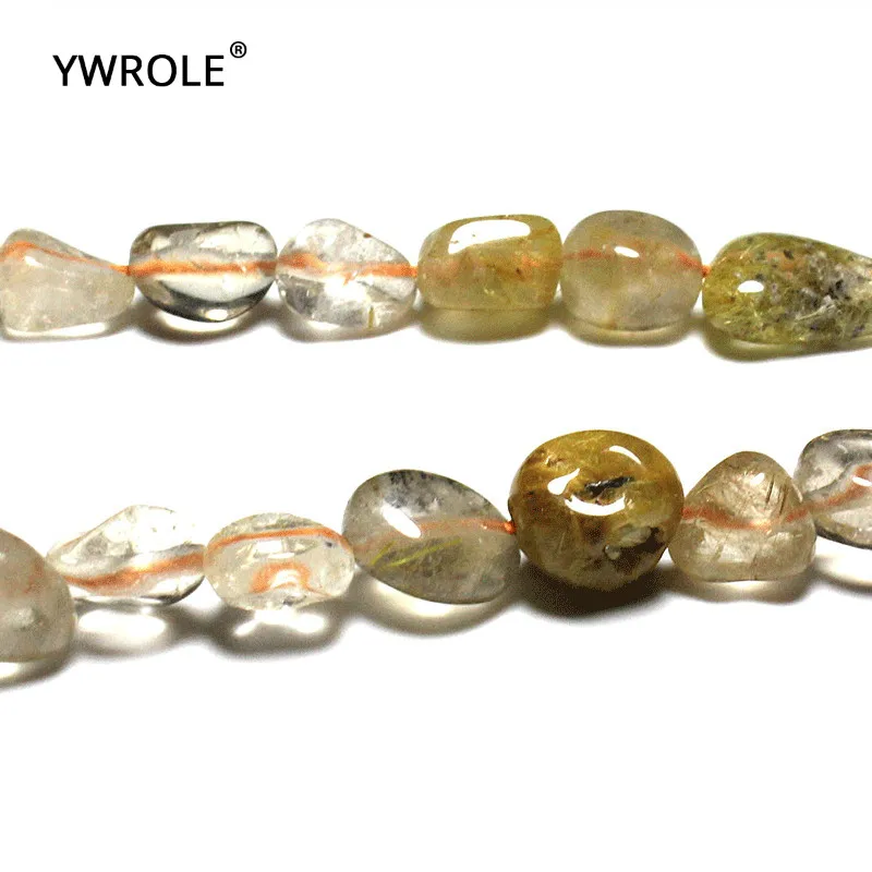 7-10 мм Оптовая Продажа гравийная форма нерегулярные Rutilated кварц натуральный