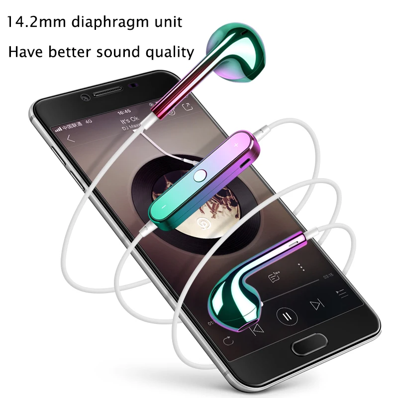 Разноцветные беспроводные наушники S6 Bluetooth 4 2 спортивные стерео