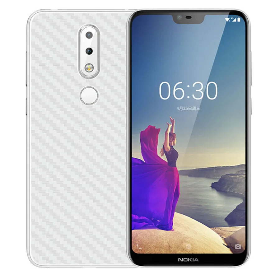 5 шт 3D прозрачная защитная пленка из углеродного волокна для Nokia 6 1 2018 7 8 3 задняя Plus