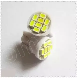

[High Quality] 10pcs car license plate light T10 8 smd 1206 Car width lamp 194 168 192 W5W 3020 Auto Wedge Lighting DC 12V