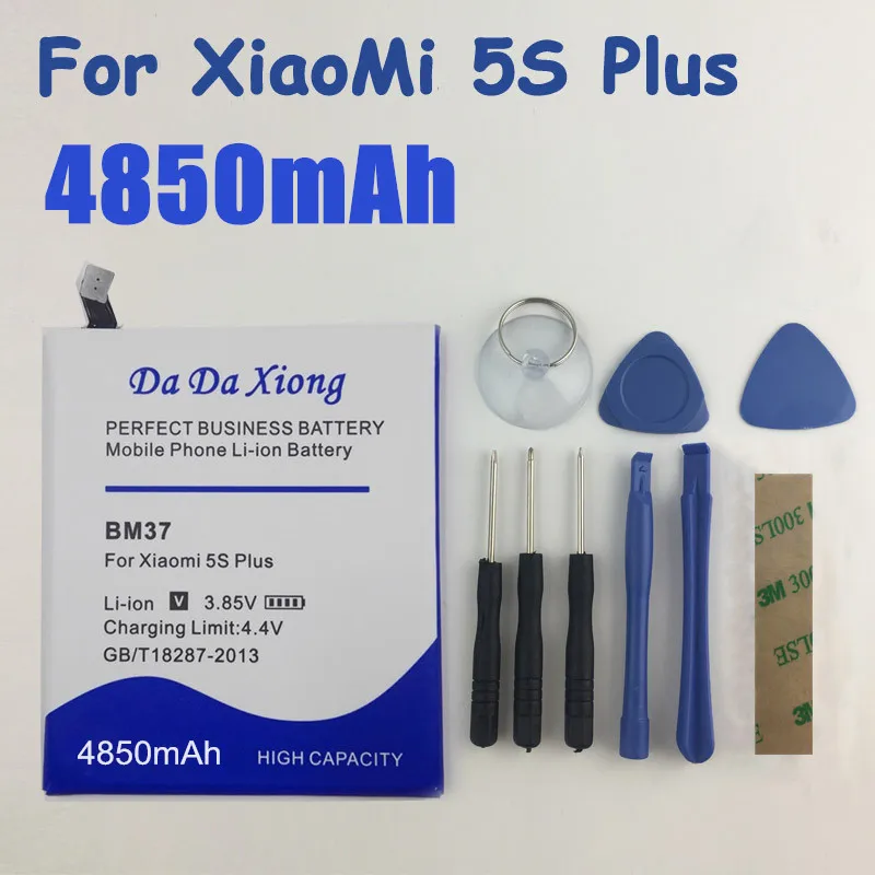 BM37 4850 mAh Аккумуляторы для мобильных телефонов для Xiaomi mi 5s Plus батарея mi 5s Plus запасная батарея