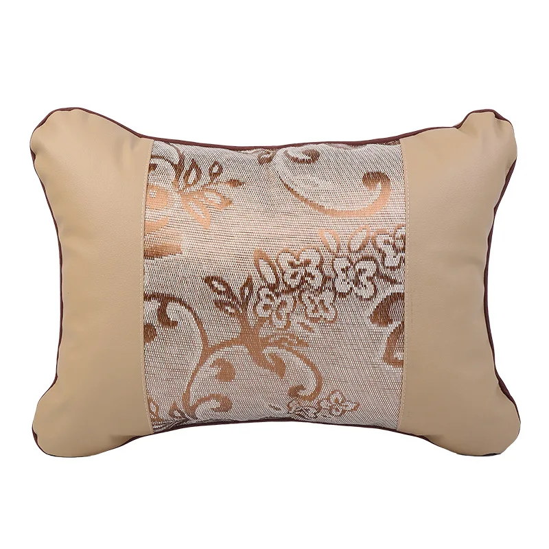 beige lumbar pillow IKSNAIL Автомобильная подушка для шеи, Автомобильная подушка для сиденья, подушка для шеи, подушка для шеи, подушка подголовника, дышащая подушка для головы - Цвет: beige lumbar pillow