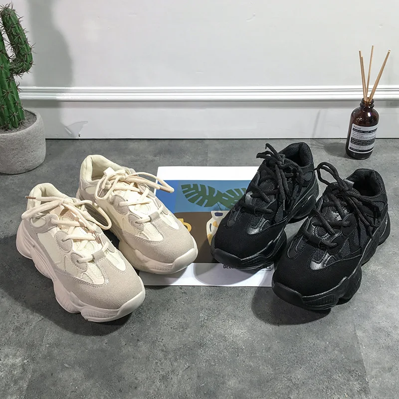

Ins Super Hot Round Toe Women Flat Sneakers Black High Quality Lace Up Solid Spring and Autumn Women Casual Shoes