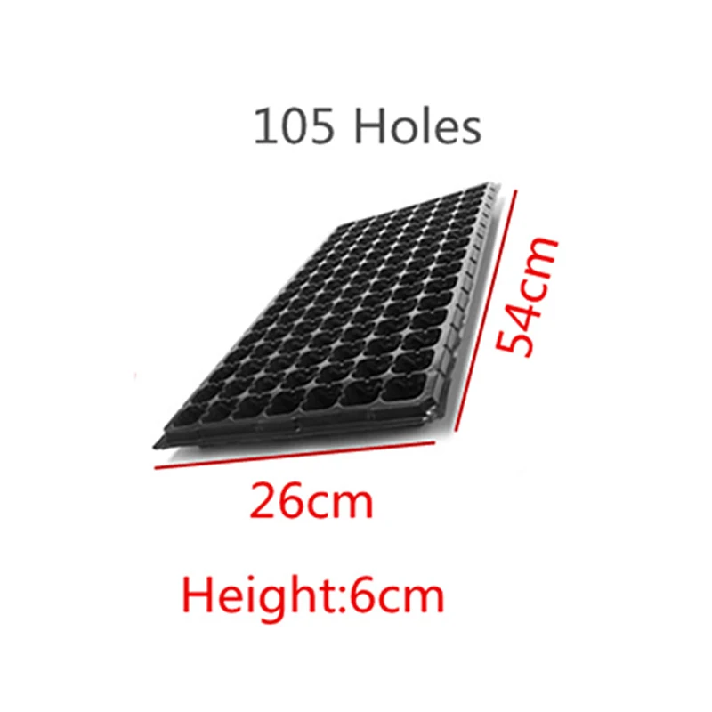 105 Holes 10 шт. ячеек поднос стартера для рассады Экстра прочность семян Проращивание растений цветочные горшки детская коробка для выращивания для сада - Цвет: 105 Holes