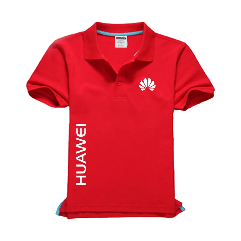 Новый HUAWEI логотип мужские рубашки-поло по оптовым ценам высокого качества