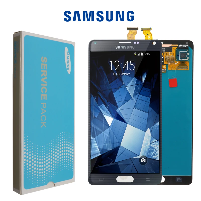 5,7 ''ЖК-дисплей для SAMSUNG Galaxy Note 4 Note4 N910 N910C N910A N910F N910H ЖК-дисплей сенсорный экран дигитайзер