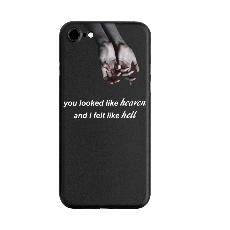 TPU Вы были как небеса, и я ощущал себя как адский чехол для телефона iPhone 5S 6 6s 7 8 Plus X XR XS максимальный чехол Aktuell горячий ангел чехол - Цвет: TPU