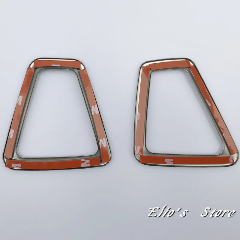 

2PCS Stainless Steel Matte Interior Upper Air Condition Vent Outlet Cover Trim For VOLVO XC60 2018 (Only fit Left Hand Drive!)