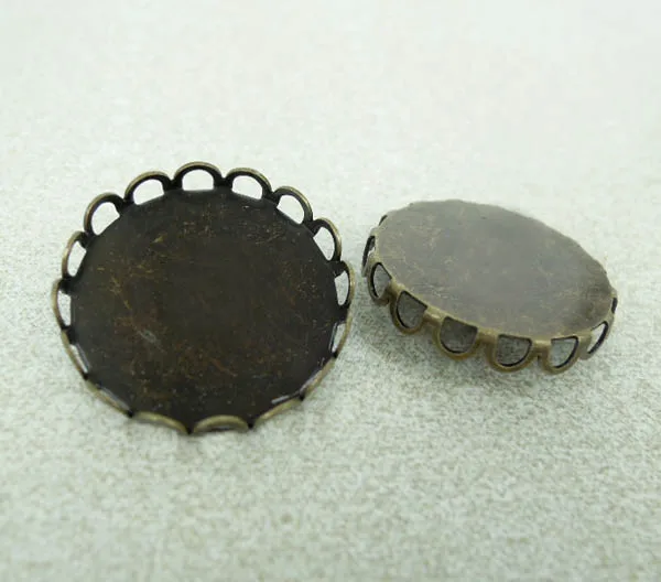 Пустые круглые зеркальные подложки базовые настройки полимерные Кабошоны