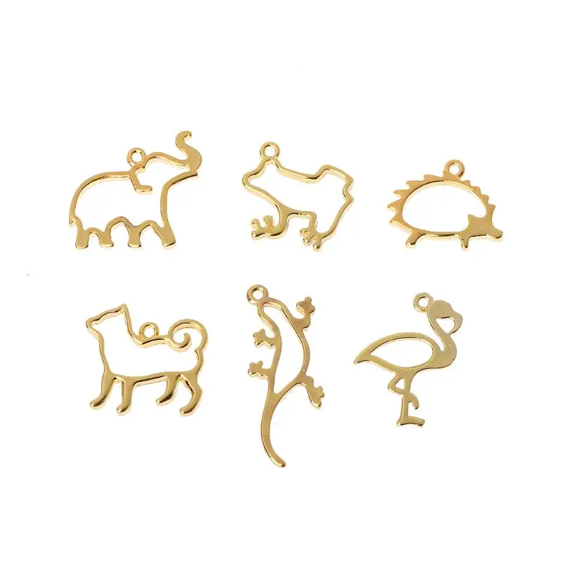 Подвески в форме животных 6 шт. | Украшения и аксессуары