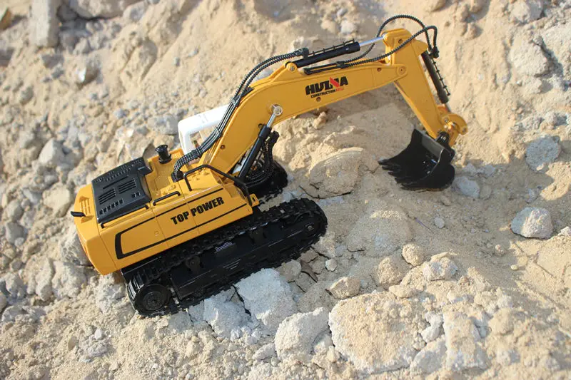 HUINA 1331 1/18 2,4G RC Аккумуляторный Электрический экскаватор модель инженерные формочки для песка высокого качества
