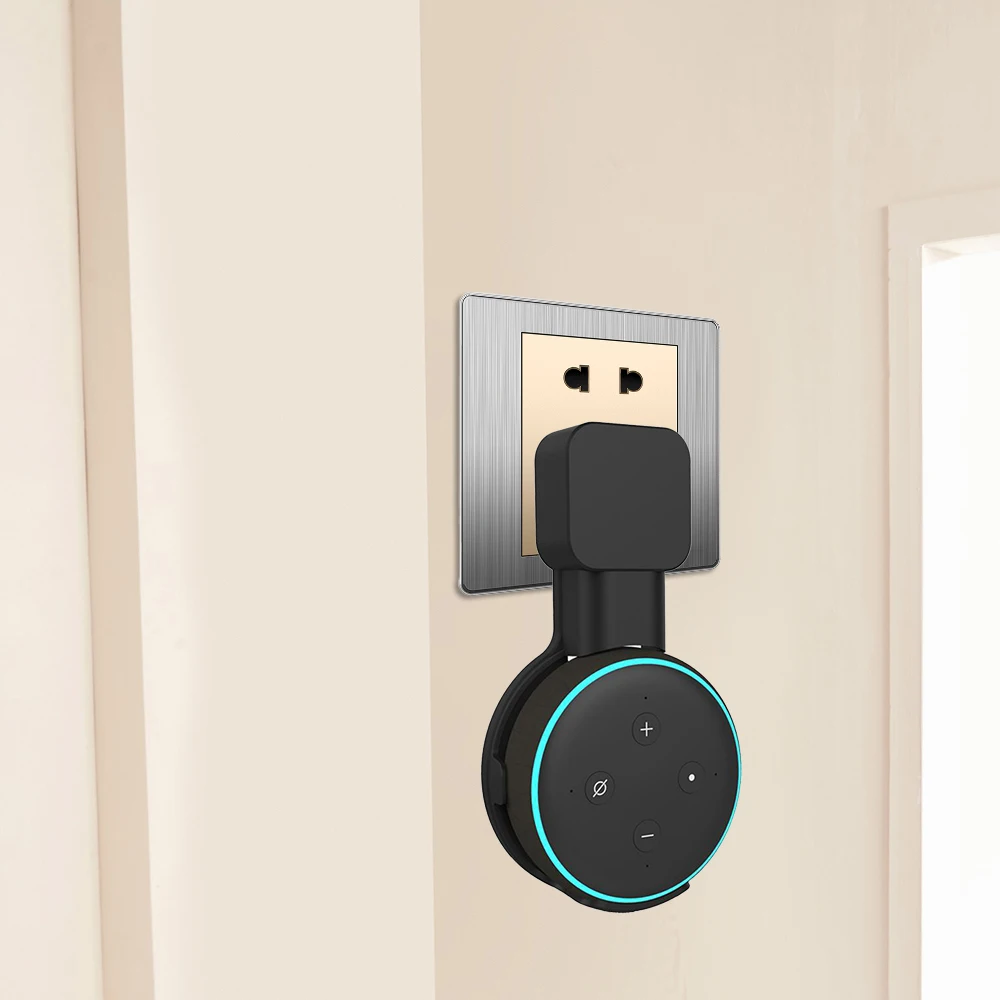 Черный и белый настенный держатель кронштейн для Amazon Alexa Echo Dot 3-го поколения