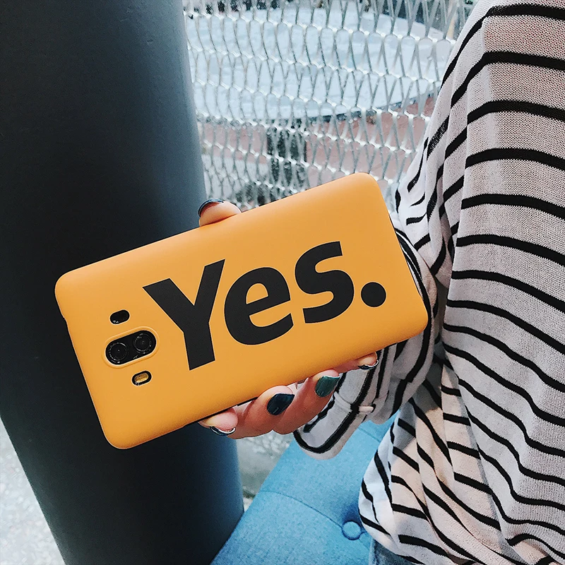 YHBBCASES для huawei mate 10 20 Pro Чехол s с мультипликационным принтом &quotYes&quot желтый чехол P30