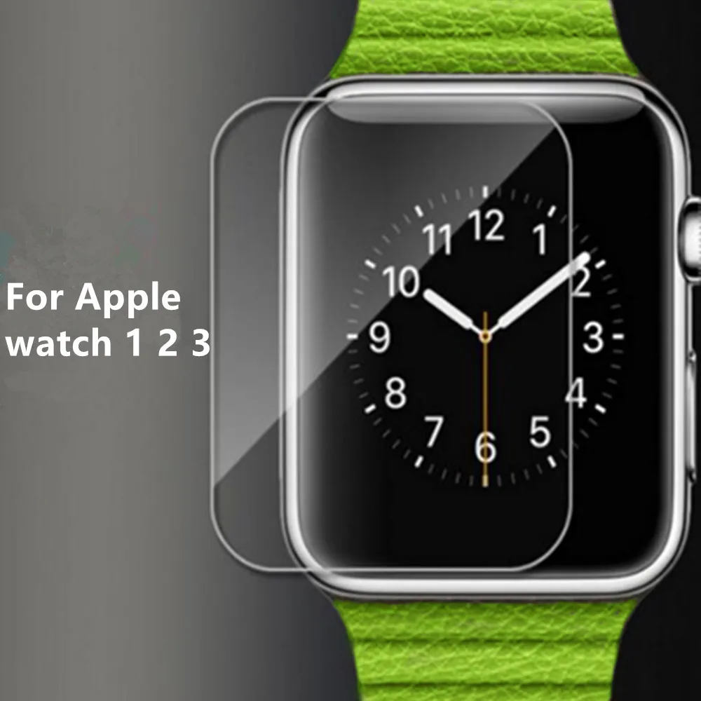 2 шт 2.5D 9H закаленное стекло для Apple Watch Series 1 2 3 4 38 мм 42 мм 40 мм 44 мм Защитная пленка для iwatch