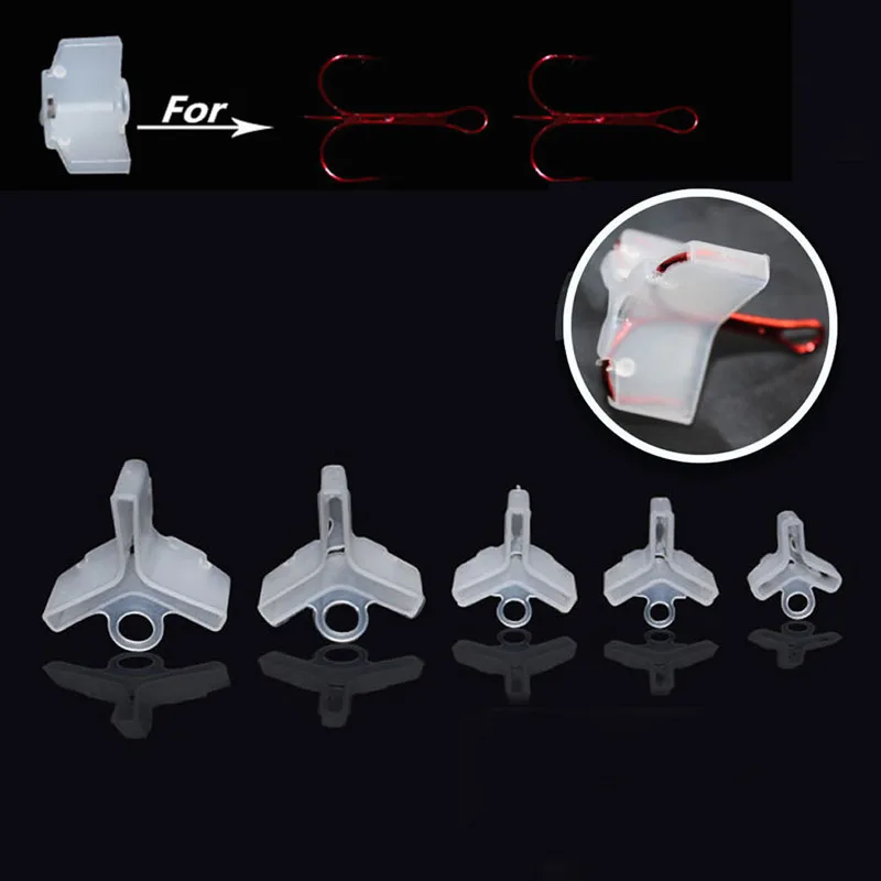 50 шт. прочные рыболовные тройные Крючки чехлы чехол колпачки защитный набор|hook