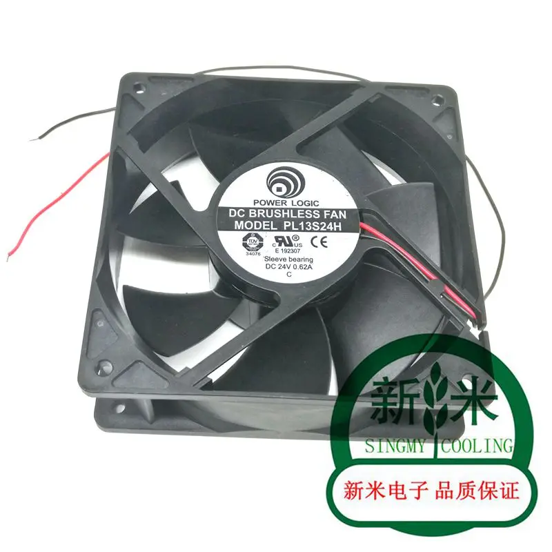 USED POWER LOGIC PL13S24H 24V 0.62A 12038 12CM 2lines frequency cooling fan |