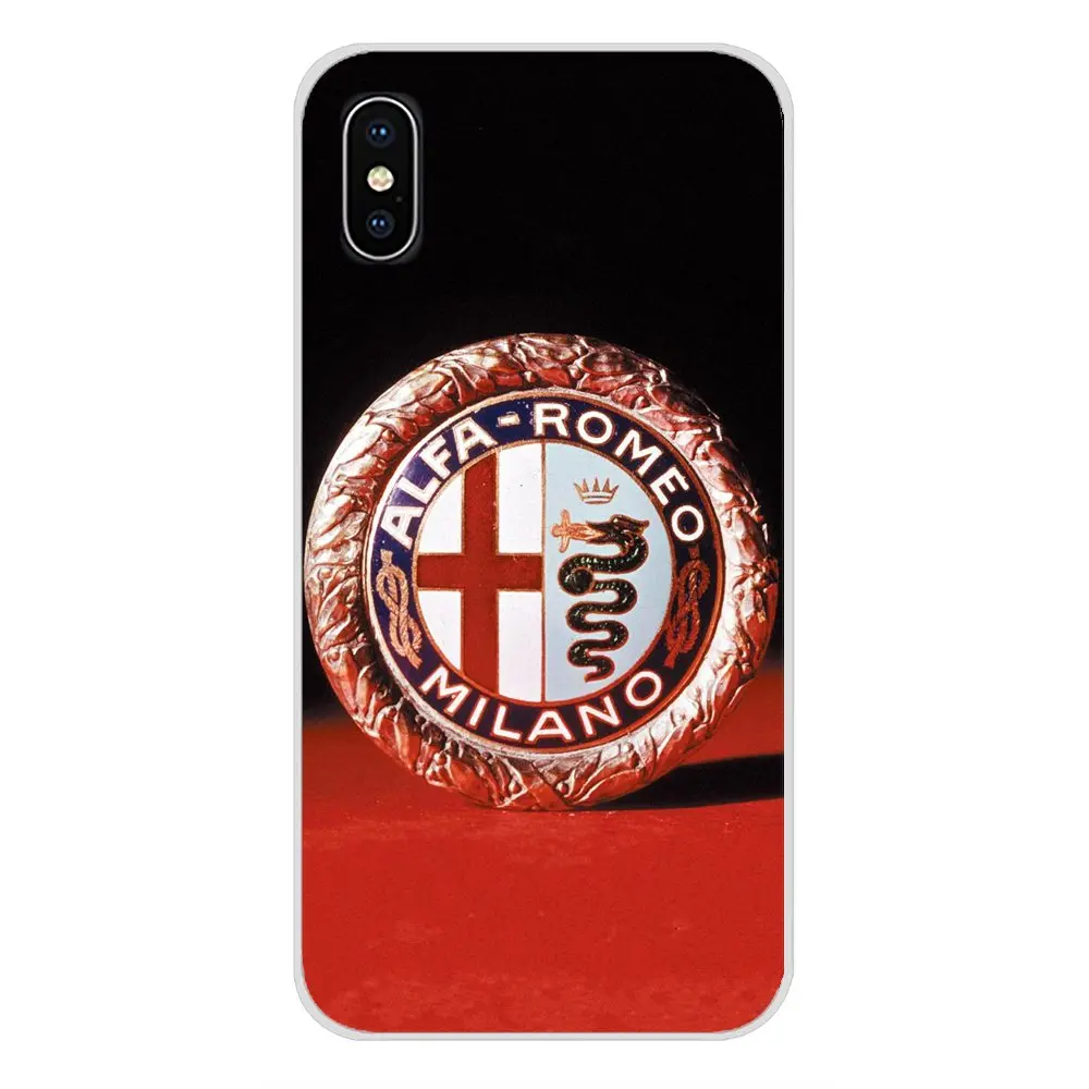 Супер Автомобильный логотип Alfa Romeo для Samsung Galaxy S4 S5 MINI S6 S7 edge S8 S9 S10 Plus Note 3 4 5 8 9