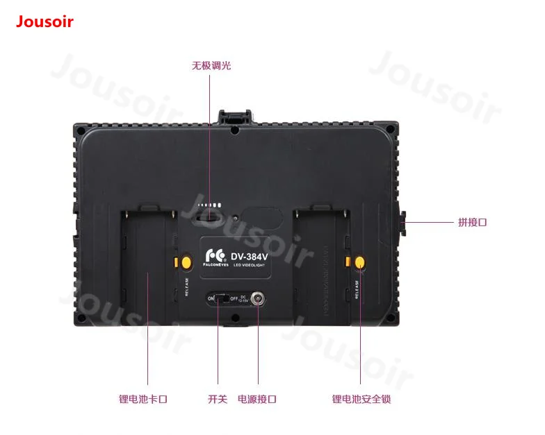 Falconeyes DV-384V 23 Вт светодиодная лампа для камеры набор свадебного освещения внешняя
