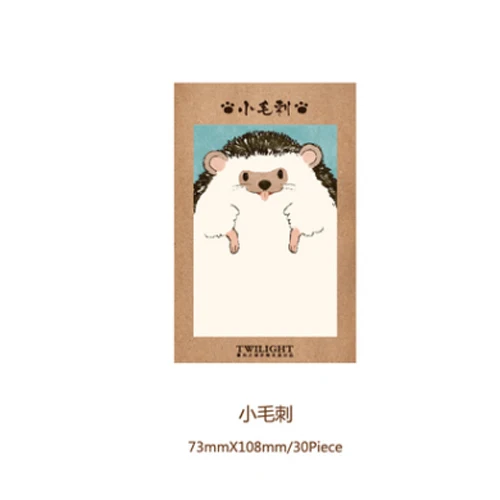 A5 1х милые Meng pet серии Kawaii Sticky Notes Post memo pad школьные принадлежности планировщик наклейки бумажные закладки для офиса канцелярские принадлежности - Цвет: A5