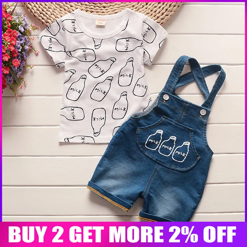 BibiCola Summer Baby Boy Clothes Set Children Clothing Sets Products Tops+Shorts 2PCS Tracksuit Kids Boys |