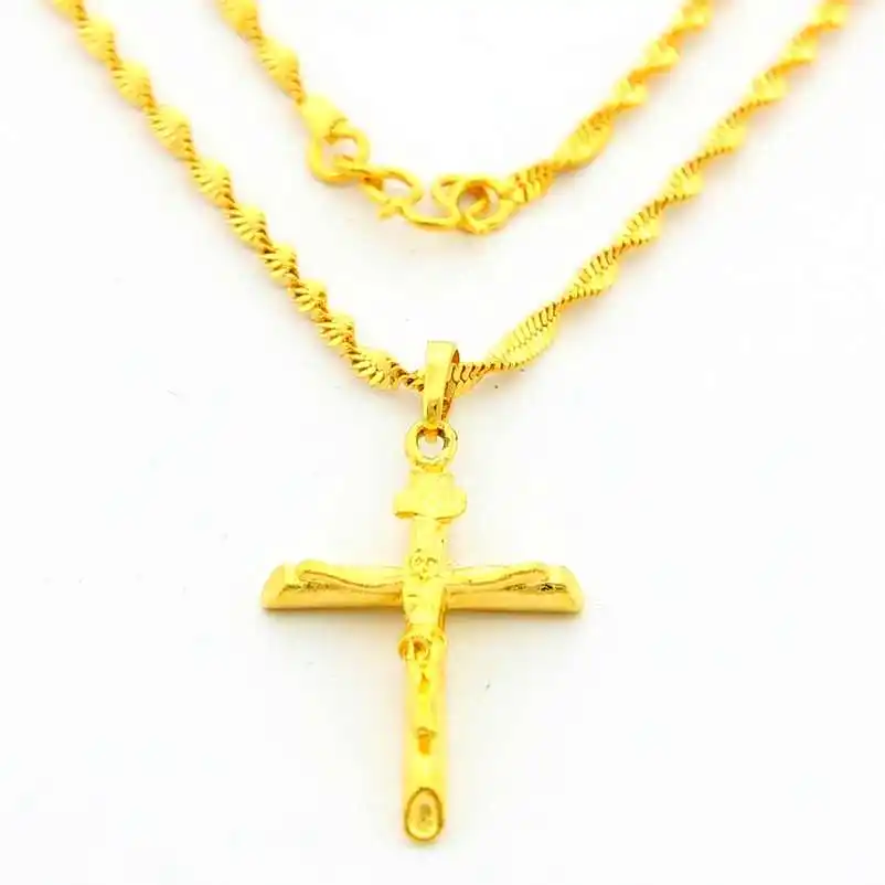 Новое поступление оптовая продажа 24K ожерелье золото модное ювелирное изделие