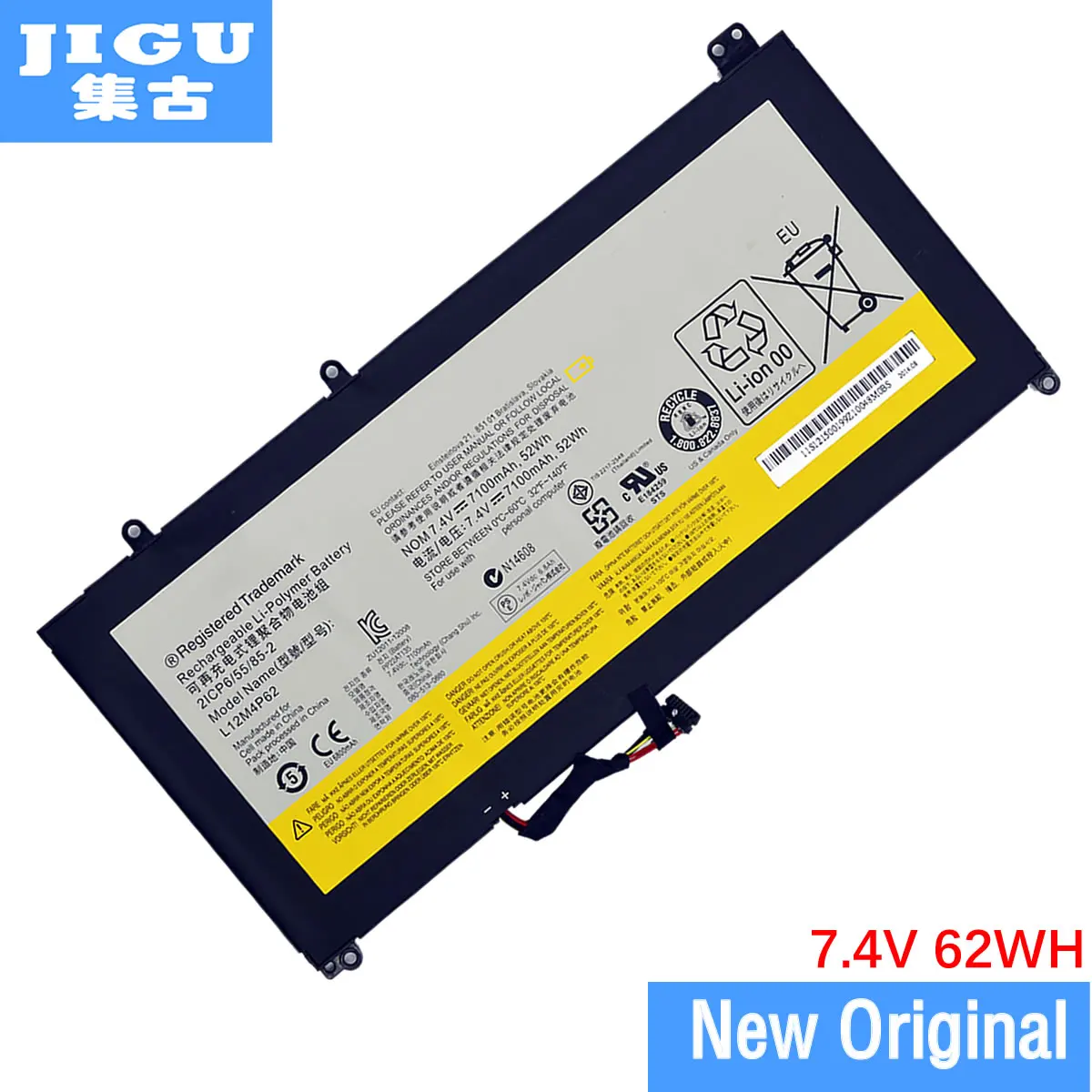 

JIGU L12L4P62 L12M4P62 Original laptop Battery For Lenovo IdeaPad U530 U430 Touch U330T