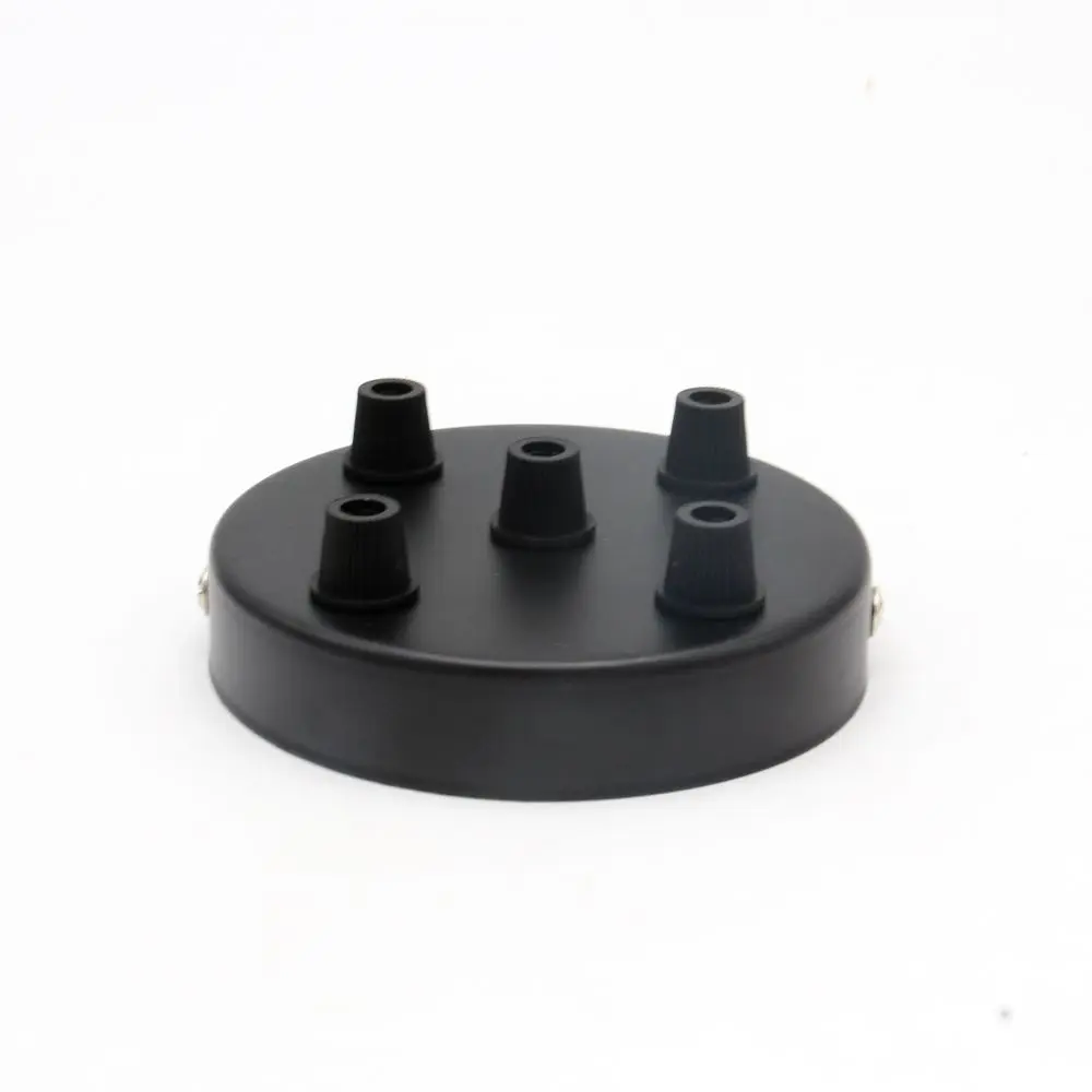 5 holes black 3 головки 4 головки 5 голов металлический потолок Роза винтажный потолочный навес для DIY подвесной светильник светильники - Цвет корпуса: 5 holes black