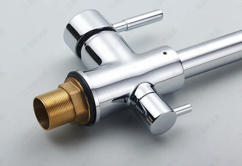 Роскошный Твердый латунный три потока кухонный кран для очистки воды смеситель и