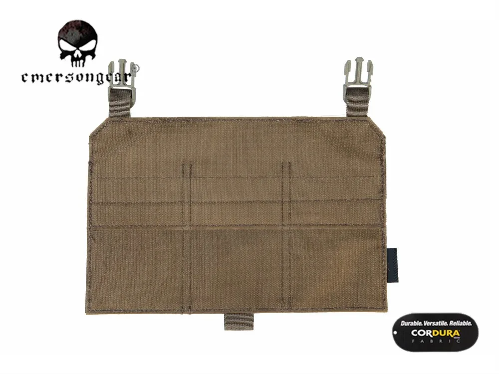Сумка-журнал Emerson M4 Triple для жилета 4019/4020 Боевая Сумка Molle Койот коричневая EM6407 |