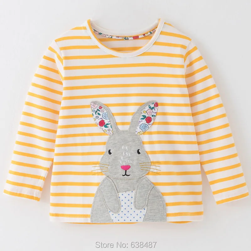 Combed Cotton 4543 Новинка года; брендовые качественные футболки для девочек Одежда для маленьких девочек из хлопка детская одежда с длинными рукавами Bebe; блузка Детские футболки для девочек - Цвет: Combed Cotton 4543
