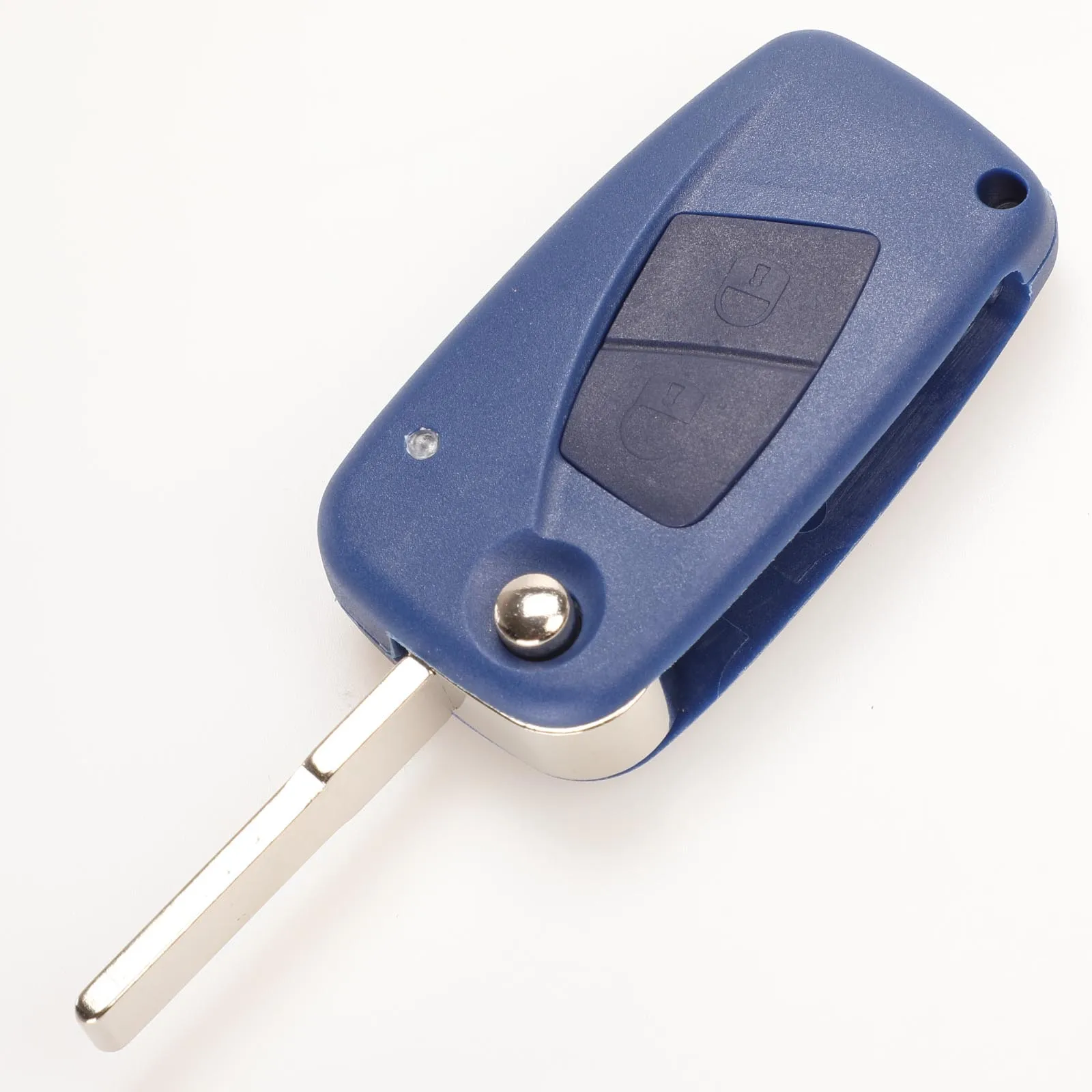 2 buttons blue Jingyuqin 2/3 кнопки откидная оболочка ключа дистанционного управления для Fiat Punto Ducato Stilo, Panda Idea Doblo Bravo Keyless Fob чехол Крышка автосигнализации - Количество кнопок: 2 buttons blue