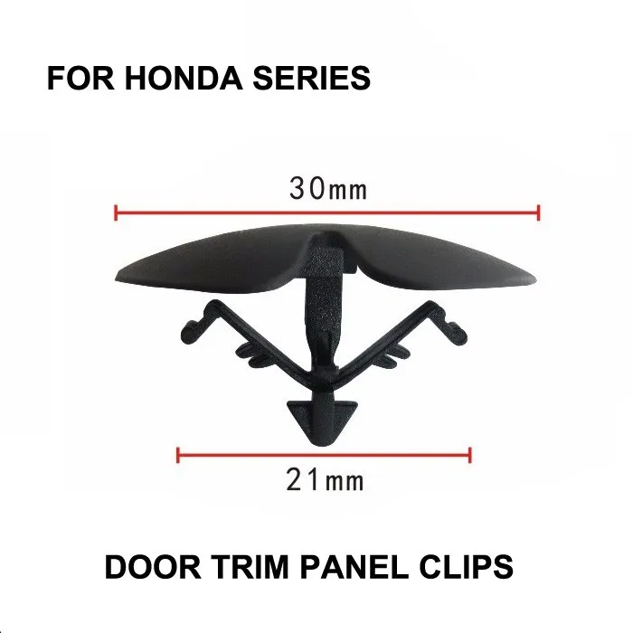 10x зажимы отделки дверной панели для Honda Dofeng нейлоновый фиксатор крепления на зажиме капюшон изоляция/термостойкая хлопковая застежка