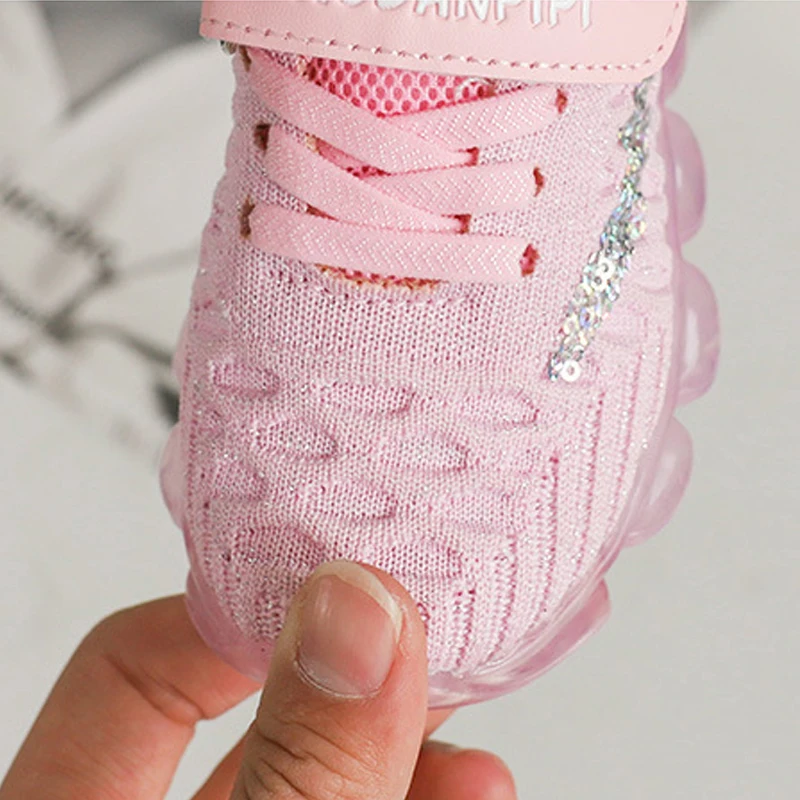 Running Kid Shoes 2019 Spring Summer Children Sport Sneakers Fashion Air Mesh Flat Casual For Teenager Girls Boys | Детская одежда и