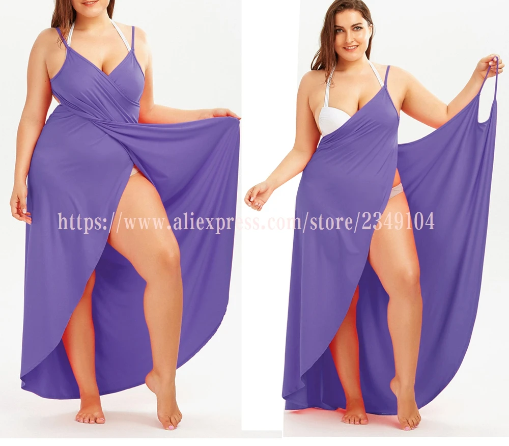 Большие размеры 5XL, свободные, сексуальные, вечерние, пляжные, повседневные, бохо, длинное, макси, с запахом, платье-комбинация,, летнее, облегающее, на тонких бретелях, женское платье
